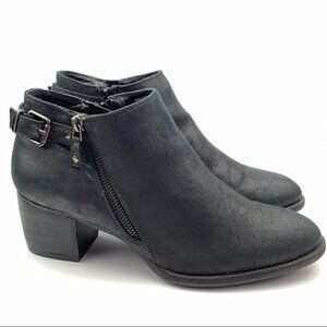 White Mountain ankle boots sz 9.5 roadhouse black